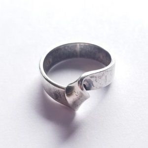 Sterling Silver Heavy Silver Twist Ring